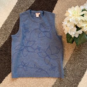 💙🔥J. CREW: Vintage-Style Wool Blend Crop Sweater